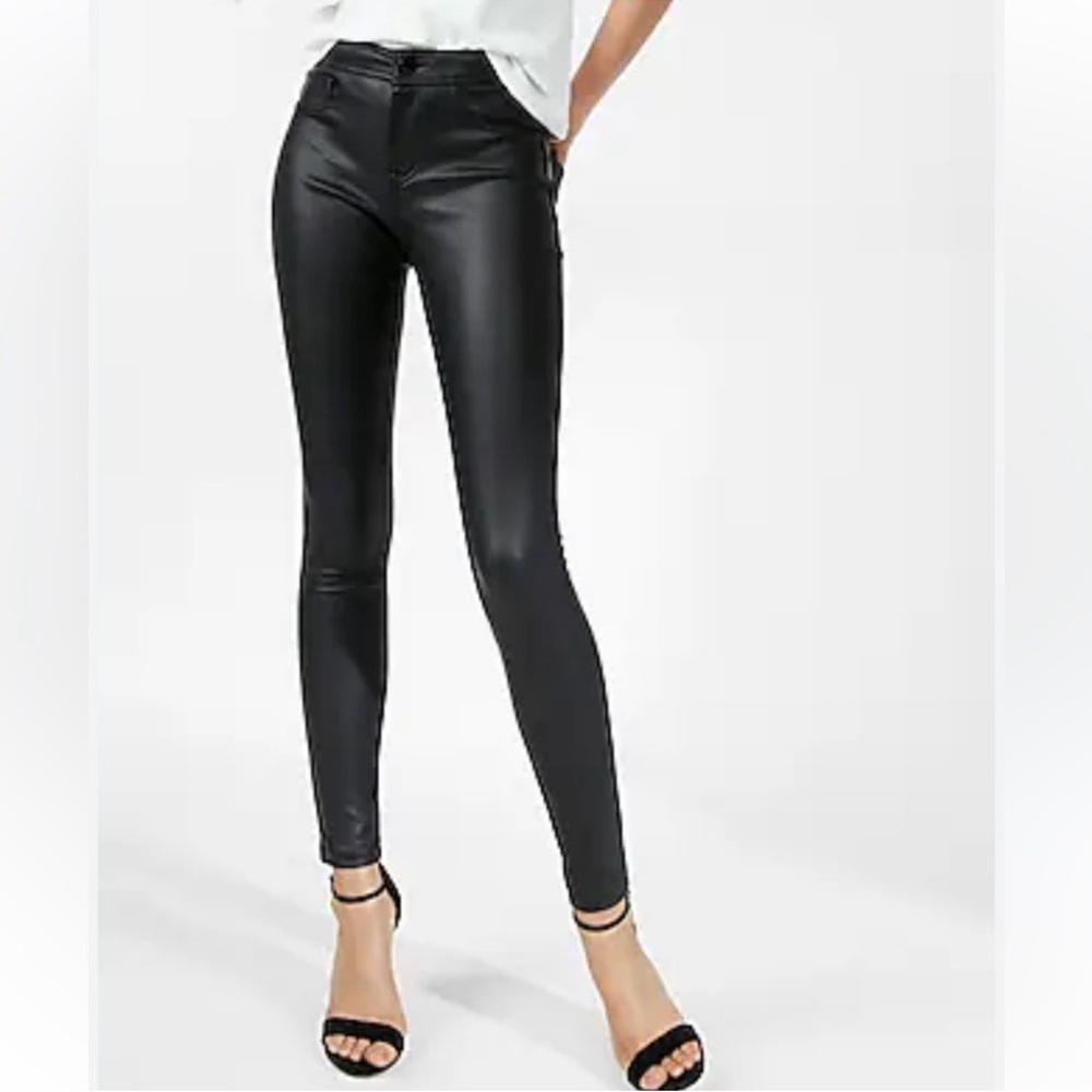 Express High Rise Vegan Leather Pants NWT